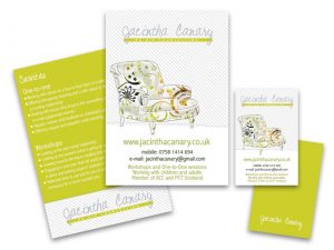 Jacintha Canary - Flyer and Business card