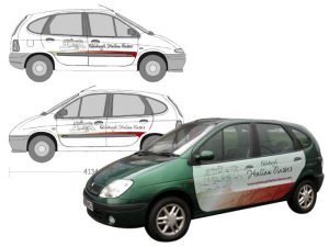 Guizzo's Portfolio - Project: Edinburgh Italian Classes - Car Wrapping