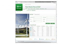 Enel Green Power's Plant Master Record - Plant Search Page