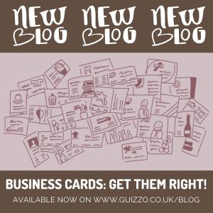 business cards design blog post illustration