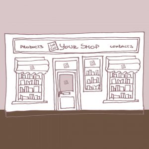 Shop front illustration